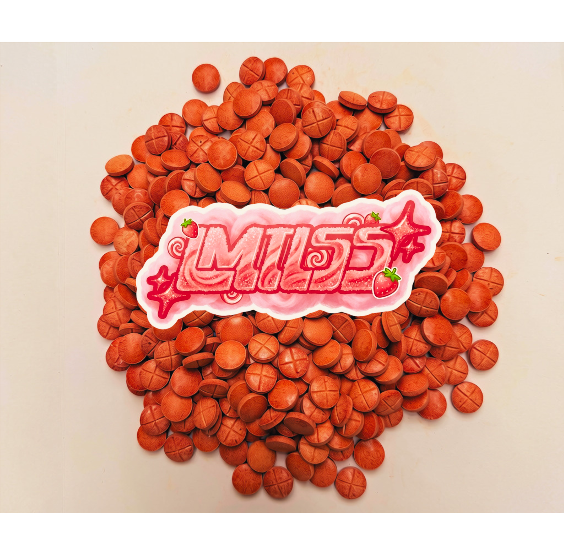 Chewable Tablets | Strawberry Cotton Cream NEW!! | 80MG |